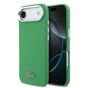 Lacoste iPhone 17 Air Hülle Case MagSafe Iconic Metal Frame Grün