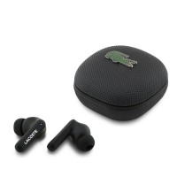 Lacoste Bluetooth In-Ear Kopfhörer Iconic Petit Pique TWS Schwarz