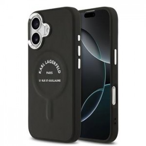 Karl Lagerfeld iPhone 17 Hülle Case RSG Logo MagSafe Schwarz