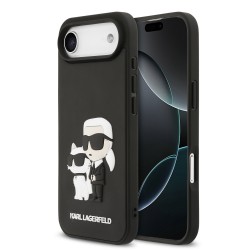 Karl Lagerfeld iPhone 17 Air Case 3D Rubber Karl Choupette Black
