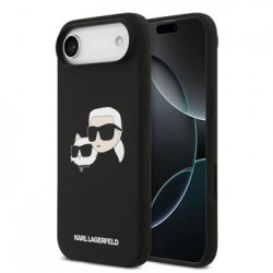Karl Lagerfeld iPhone 17 Air Case Cse Silicone Double Heads MagSafe Black