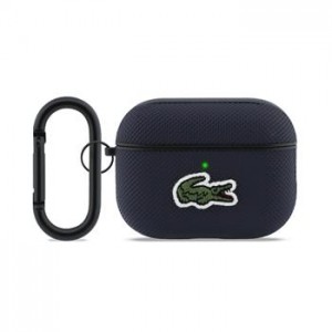 Lacoste AirPods Pro 3 Case Cover Petit Pique Croc Logo Patch Blue