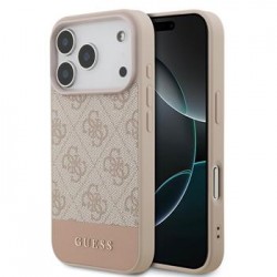 Guess iPhone 17 Pro Hülle Case Cover 4G Stripe Rosa