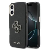 Guess iPhone 17 Hülle Case Resin Logo Schwarz