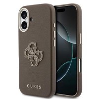 Guess iPhone 17 Hülle Case Resin Logo Braun