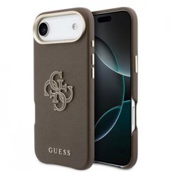 Guess iPhone 17 Air Hülle Case Resin Logo Braun