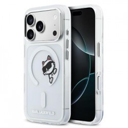 Karl Lagerfeld iPhone 17 Pro Hülle Case Choupette Peekaboo MagSafe Transparent