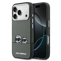 Karl Lagerfeld iPhone 17 Pro Max Hülle Case K&CH Heads Logo MagSafe Schwarz