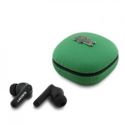 Lacoste Bluetooth 5.4 In-Ear Kopfhörer ANC TWS Iconic Petit Pique Grün