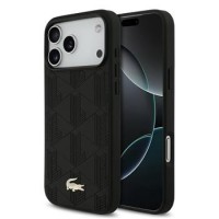 Lacoste iPhone 17 Pro Max Hülle Case Nomogramme Gold Logo MagSafe Schwarz
