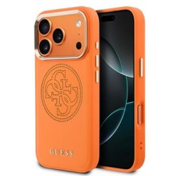 Guess iPhone 17 Pro Max / 18 Pro Max Hülle Case Perforated 4G Logo MagSafe Orange