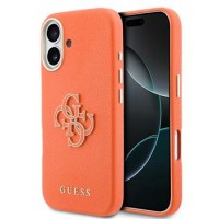 Guess iPhone 17 Hülle Case Resin Logo Orange