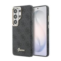 Guess Samsung S26 Ultra Hülle Case 4G Script Metal Logo Magnetic Schwarz