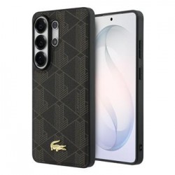 Lacoste Samsung S26 Ultra Hülle Case Blend Monogram Gold Logo Magnetic Braun
