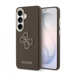 Guess Samsung S26+ Plus Hülle Case 4G Resin Metal Braun