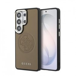 Guess Samsung S26 Ultra Hülle Case Perforated 4G Metal Magnetic Braun