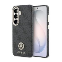 Guess Samsung S26 4G Strass Logo Gold Frame Magnetic Schwarz