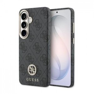 Guess Samsung S26 4G Strass Logo Gold Frame Magnetic Schwarz