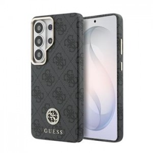 Guess Samsung S26 Ultra 4G Strass Logo Gold Frame Magnetic Schwarz