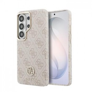 Guess Samsung S26 Ultra 4G Strass Logo Gold Frame Magnetic Rosa