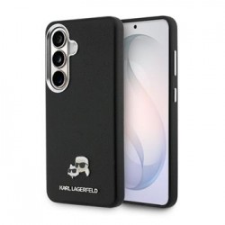 Karl Lagerfeld Samsung S26 Hülle Case Grained K&CH Heads Magnetic Schwarz