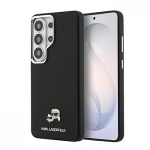 Karl Lagerfeld Samsung S26 Ultra Hülle Case Grained K&CH Heads Magnetic Schwarz