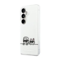 Karl Lagerfeld Samsung S26 Hülle Case Peekaboo Magnetic Karl Choupette Weiß