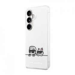 Karl Lagerfeld Samsung S26 Hülle Case Peekaboo Magnetic Karl Choupette Weiß