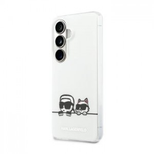 Karl Lagerfeld Samsung S26 Hülle Case Peekaboo Magnetic Karl Choupette Weiß