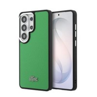Lacoste Samsung S26 Ultra Petit Pique Hülle Case Metal Logo Magnetic Grün