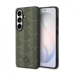 Lacoste Samsung S26 Hülle Case Blend Monogram Magnetic Khaki