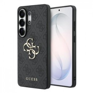 Guess Samsung S26 Ultra Hülle Case 4G Metal Logo Grau