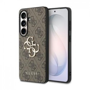 Guess Samsung S26+ Plus Hülle Case 4G Metal Logo Braun