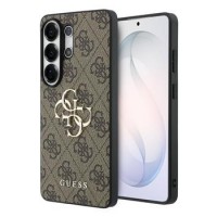 Guess Samsung S26 Ultra Hülle Case 4G Metal Logo Braun