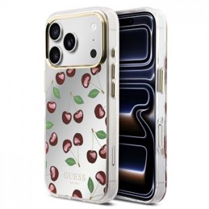 Guess iPhone 17 Pro Hülle Case Spiegel Glitter Cherry MagSafe