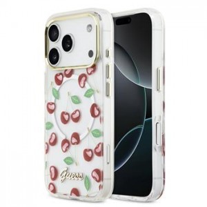 Guess iPhone 17 Pro Case Glitter Cherry MagSafe