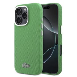 Lacoste iPhone 16 Pro Case MagSafe Iconic Metal Frame Green