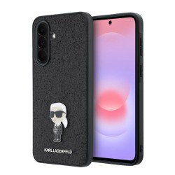 Karl Lagerfeld Samsung A37 Hülle Case Fixed Glitter Metal Ikonik Schwarz