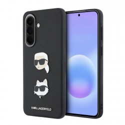 Karl Lagerfeld Samsung A57 Hülle Case Saffiano Karl Choupette Metal Schwarz