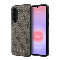 Guess Samsung A37 Hülle Case 4G Metal Classic Logo Braun