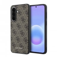 Guess Samsung A57 Hülle Case 4G Metal Classic Logo Braun