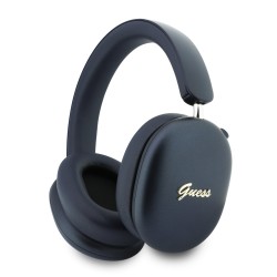 Guess Kopfhörer Bluetooth 5.4 ENC Metallic Script Logo Navy Blau