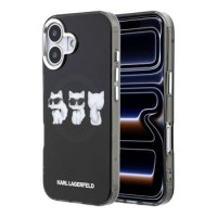 Karl Lagerfeld iPhone 17 Hülle Case Trio Choupette MagSafe Schwarz