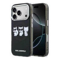 Karl Lagerfeld iPhone 17 Pro Max Hülle Case Trio Choupette MagSafe Schwarz