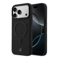 Mercedes iPhone 17 Pro Max Hülle Case Leather 3D MagSafe Schwarz