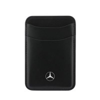 Mercedes MagSafe Card Holder Leather Schwarz