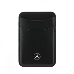 Mercedes MagSafe Card Holder Leather Schwarz