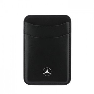 Mercedes MagSafe Card Holder Leather Schwarz