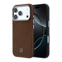Mercedes iPhone 17 Pro Max Hülle Casa Leather Semi Wrap MagSafe Braun