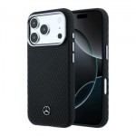 Mercedes iPhone 17 Pro Max Hülle Casa Leather Semi Wrap MagSafe Schwarz